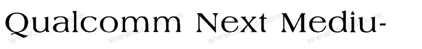Qualcomm Next Mediu字体转换
